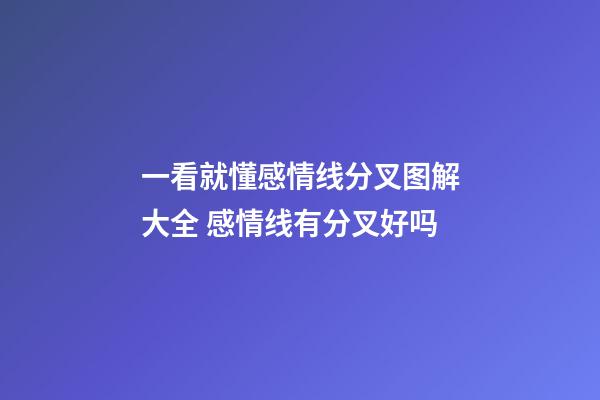 一看就懂感情线分叉图解大全 感情线有分叉好吗